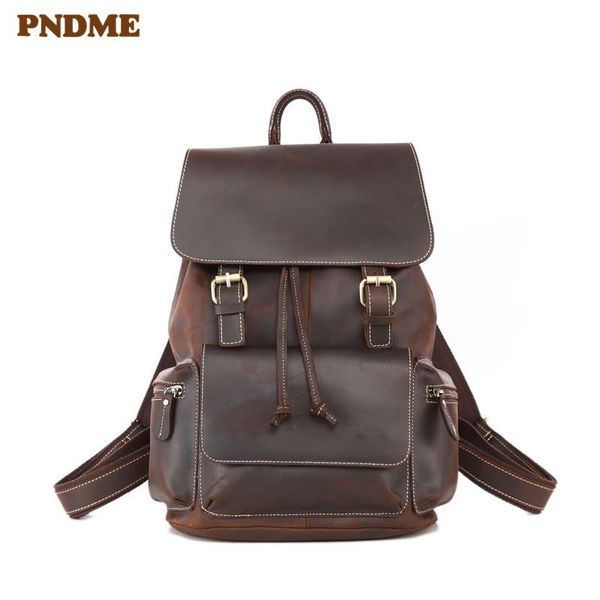 backpack pndme anti-theft genuine leather men's women's travel bagpack vintage lapbookbags
backpack pndme anti-theft genuine leather men's women's travel bagpack vintage lapbookbags