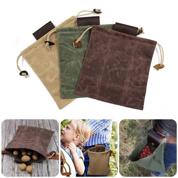 storage bags canvas waist hanging fruits picking bag bushcraft drawstring foraging leather belt pouch waterproof for hiking
storage bags canvas waist hanging fruits picking bag bushcraft drawstring foraging leather belt pouch waterproof for hiking