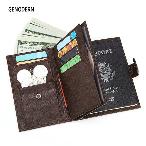 card holders genodern fashion passport cover for men large functional wallet with holder coin purse organizer wallets, Brown;gray
card holders genodern fashion passport cover for men large functional wallet with holder coin purse organizer wallets, Brown;gray