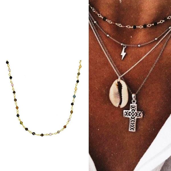 pendant necklaces rainbow couples vintage neck choker men women boho fashion color rosary beads punk teens jewelry accessories, Silver
pendant necklaces rainbow couples vintage neck choker men women boho fashion color rosary beads punk teens jewelry accessories, Silver