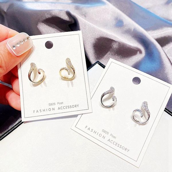 stud migga 2021 trendy cubic zircon animal snake earrings for women gold color plated punk jewelry, Golden;silver
stud migga 2021 trendy cubic zircon animal snake earrings for women gold color plated punk jewelry, Golden;silver