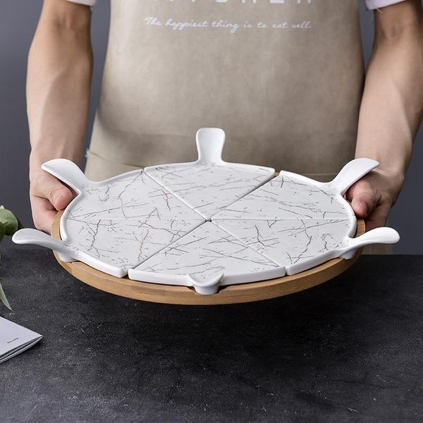 dishes & plates 6pcs luxury ceramic gold pattern pizza tray with rotating base household square cake dessert flat plate el tableware
dishes & plates 6pcs luxury ceramic gold pattern pizza tray with rotating base household square cake dessert flat plate el tableware