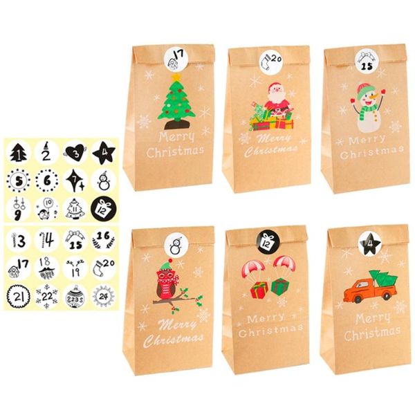 gift wrap 24 sets candy bags with stickers xmas guests packaging box christmas decor
gift wrap 24 sets candy bags with stickers xmas guests packaging box christmas decor