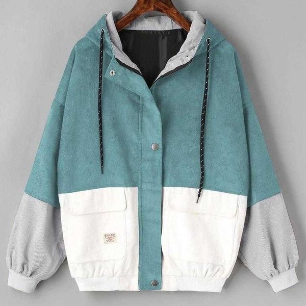 women's jackets 2021 autumn casual vintage jacket coats women corduroy patchwork oversize outerwear female streetwear windbreaker korea, Black;brown
women's jackets 2021 autumn casual vintage jacket coats women corduroy patchwork oversize outerwear female streetwear windbreaker korea, Black;brown