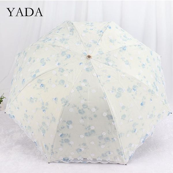 umbrellas yada 2021 lace flowers pattern rain uv 3-folding umbrella for women windproof female ys200198 
umbrellas yada 2021 lace flowers pattern rain uv 3-folding umbrella for women windproof female ys200198