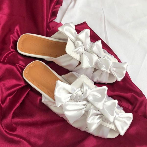 slippers flats sandals women's outer wear summer2021 silk sweet bowknot french half slipper square toe mules slides muller shoes, Black
slippers flats sandals women's outer wear summer2021 silk sweet bowknot french half slipper square toe mules slides muller shoes, Black