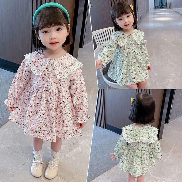 girl's dresses spring and autumn girls floral dress girl baby long sleeve doll collar princess children's party, Red;yellow
girl's dresses spring and autumn girls floral dress girl baby long sleeve doll collar princess children's party, Red;yellow