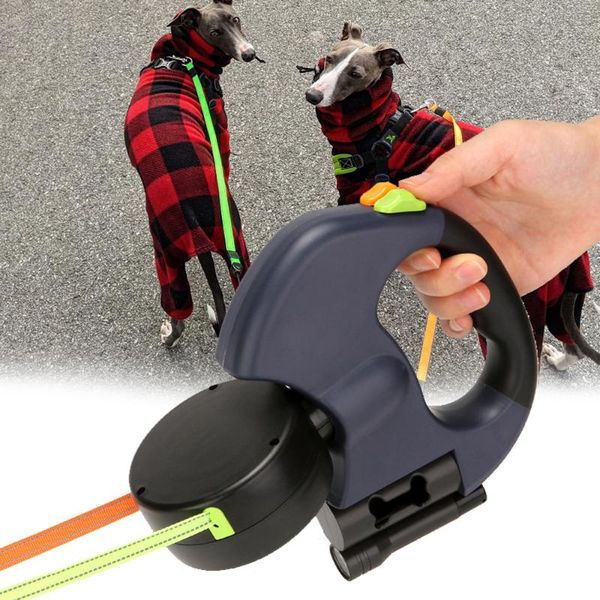 dog collars & leashes double leash automatic retractable roulette for small medium and big dogs
dog collars & leashes double leash automatic retractable roulette for small medium and big dogs