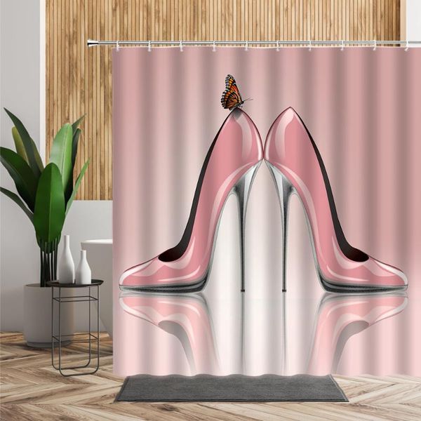 high pink heels shower curtain set butterfly bathroom decor waterproof bathtub screen bath fabric girl bedroom hanging curtains
high pink heels shower curtain set butterfly bathroom decor waterproof bathtub screen bath fabric girl bedroom hanging curtains