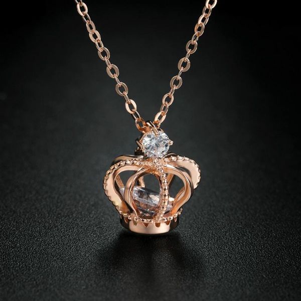 lockets classic rose golden color queen crown shape pendant with zircon necklaces for ladies 925 sterling silver necklace women
lockets classic rose golden color queen crown shape pendant with zircon necklaces for ladies 925 sterling silver necklace women