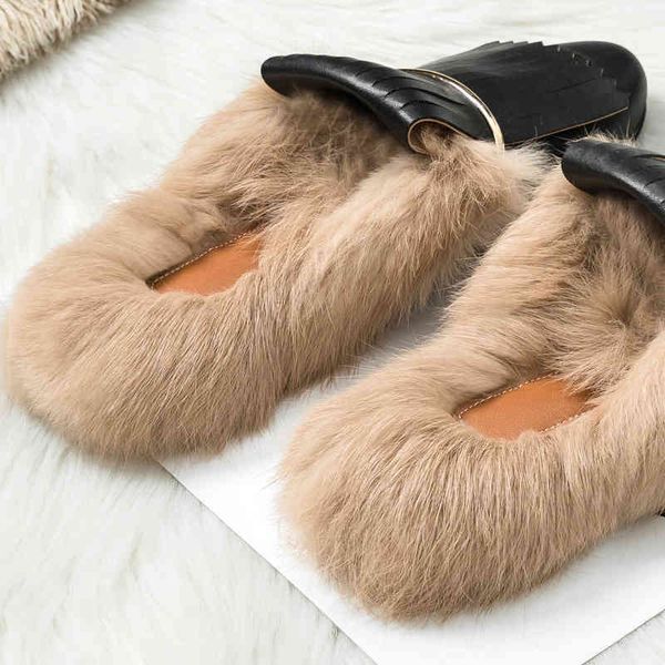 slippers slides muller outdoor wild casual rabbit fur female lazy flat half slippers women's djuk, Black
slippers slides muller outdoor wild casual rabbit fur female lazy flat half slippers women's djuk, Black