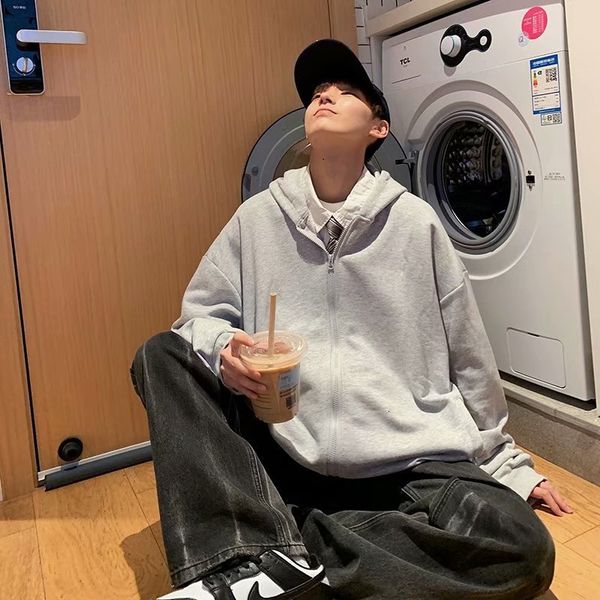 mens sweater 2021 autumn winter sweater men's hooded coat solid color couple loose casual zipper cardigan top, Black
mens sweater 2021 autumn winter sweater men's hooded coat solid color couple loose casual zipper cardigan top, Black