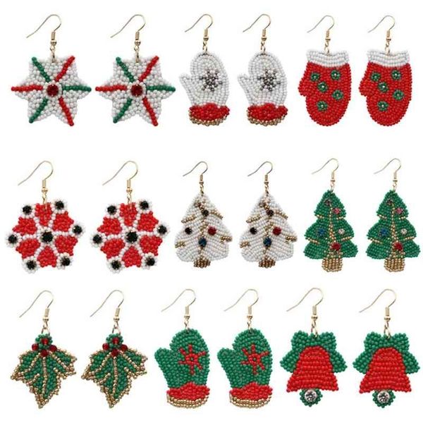 christmas design rice beads dangle earrings gloves hat snowflake ear stud holiday jewelry gifts, Silver
christmas design rice beads dangle earrings gloves hat snowflake ear stud holiday jewelry gifts, Silver