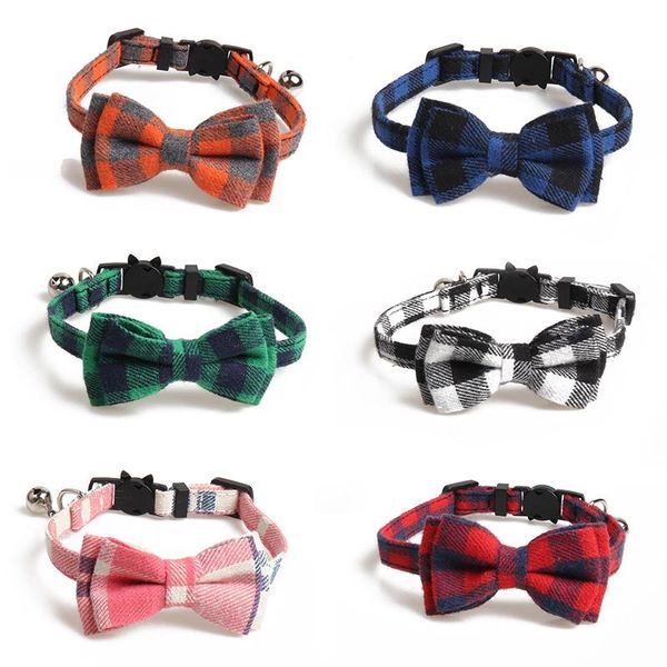 cat collars & leads safety collar breakaway with bow tie bells accessories plaid for kitty kitten cats pet supplies 6 colors 20-30cm
cat collars & leads safety collar breakaway with bow tie bells accessories plaid for kitty kitten cats pet supplies 6 colors 20-30cm