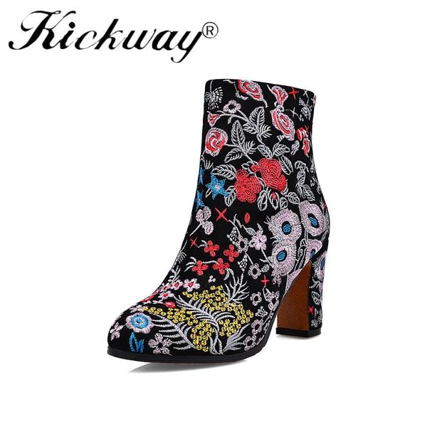 boots kickway ethnic women customs handmade floral embroidered outdoor leisure shoes botas femininas 34-43, Black
boots kickway ethnic women customs handmade floral embroidered outdoor leisure shoes botas femininas 34-43, Black