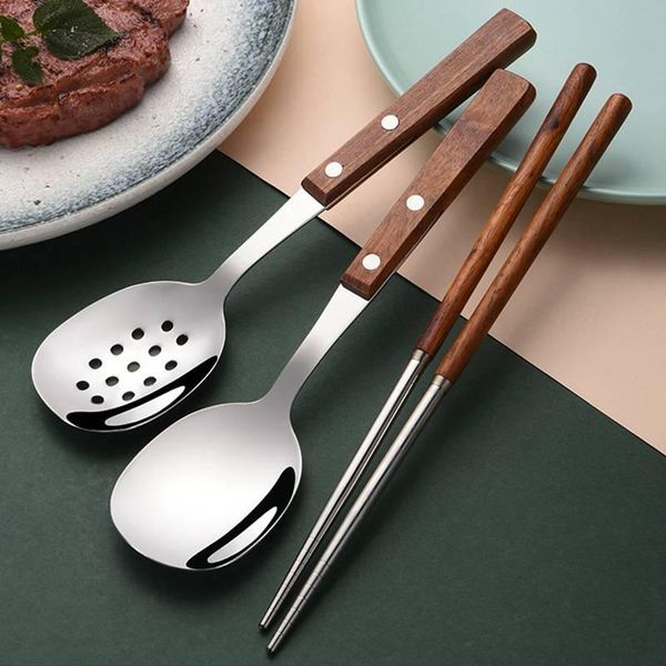 dinnerware sets stainless steel dining spoon wooden handle cutlery leaking household restaurant tableware
dinnerware sets stainless steel dining spoon wooden handle cutlery leaking household restaurant tableware