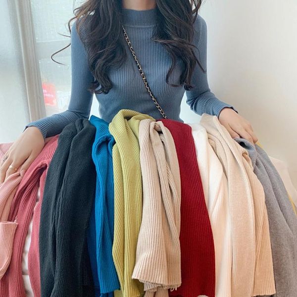 women's sweaters women autumn mock turtleneck sweater ribbed knitted long sleeve pullover solid color basic layering bodycon slim jump, White;black
women's sweaters women autumn mock turtleneck sweater ribbed knitted long sleeve pullover solid color basic layering bodycon slim jump, White;black
