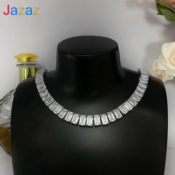chains jazaz 100% 925 sterling silver sparkling one row high carbon diamond necklace for women wedding party bridal fine jewelry b1136
chains jazaz 100% 925 sterling silver sparkling one row high carbon diamond necklace for women wedding party bridal fine jewelry b1136