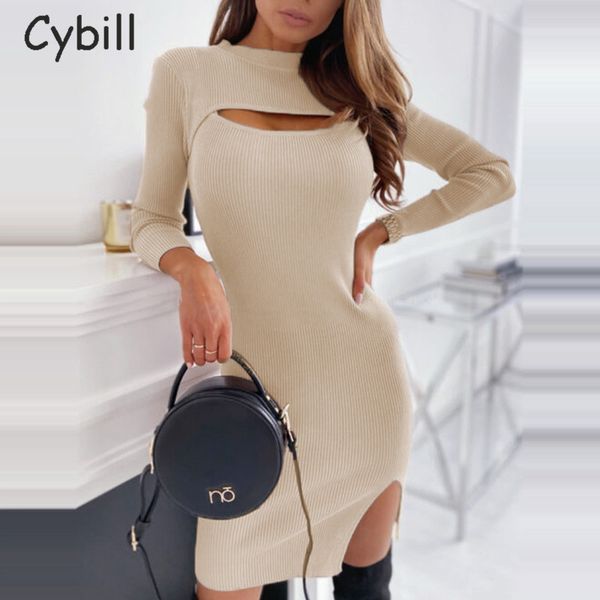 cybill long sleeve ribbed knitting midi dress o neck autumn hollow out bodycon dress cotton split black dress for woman casual, Black;gray
cybill long sleeve ribbed knitting midi dress o neck autumn hollow out bodycon dress cotton split black dress for woman casual, Black;gray