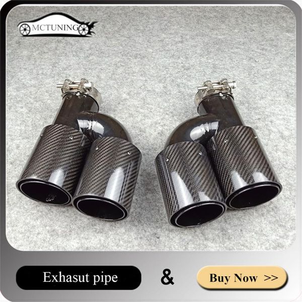 motorcycle exhaust system 1 pair h model dual pipes carbon fiber for m performance muffler tips m2 m3 m4 m5 m6 glossy black car
motorcycle exhaust system 1 pair h model dual pipes carbon fiber for m performance muffler tips m2 m3 m4 m5 m6 glossy black car