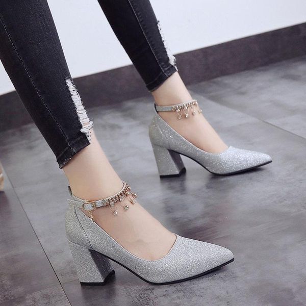 sandals high heels women's thick 2021 korean spring and autumn shoes with small fresh pointy wedding bridesmaid shoes., Black
sandals high heels women's thick 2021 korean spring and autumn shoes with small fresh pointy wedding bridesmaid shoes., Black