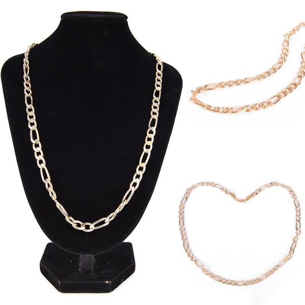 gold plated men's punk chain necklace women long jewelry statement figaro sweater chains, Silver
gold plated men's punk chain necklace women long jewelry statement figaro sweater chains, Silver