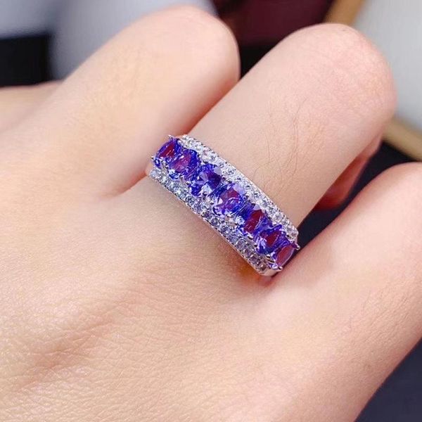 cluster rings mdina natural tanzanite ring s925 sterling silver lady white gold gemstone simple row lady's jewelry, Golden;silver
cluster rings mdina natural tanzanite ring s925 sterling silver lady white gold gemstone simple row lady's jewelry, Golden;silver