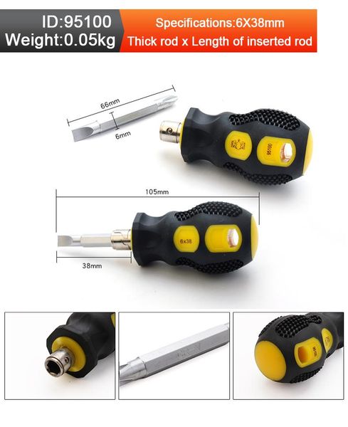 hand tools screwdriver dismountable plastic handle mini 6x38mm slotted magnetic tip anti-slip portable nut driver repair qhtitec
hand tools screwdriver dismountable plastic handle mini 6x38mm slotted magnetic tip anti-slip portable nut driver repair qhtitec