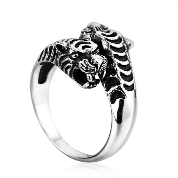 cluster rings stainless steel ring double tiger head jewelry for man personality biker animal, Golden;silver
cluster rings stainless steel ring double tiger head jewelry for man personality biker animal, Golden;silver