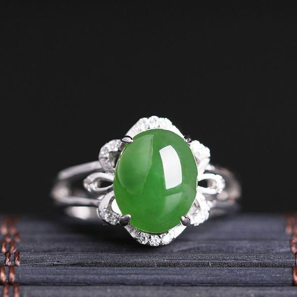 cluster rings of 925 silver inlaid jade female ring with certificate national wind natural green jade, hetian, Golden;silver
cluster rings of 925 silver inlaid jade female ring with certificate national wind natural green jade, hetian, Golden;silver