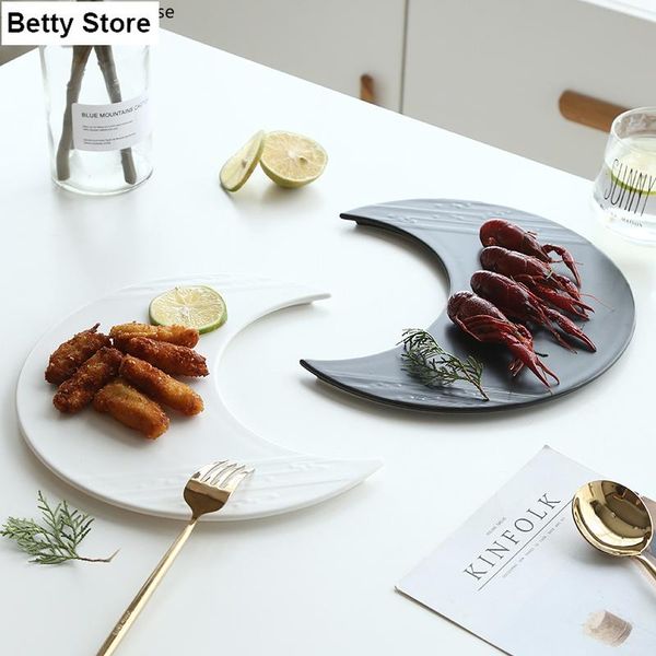 dishes & plates ceramic moon plate western dessert cake home cooking barbecue tableware restaurant el kitchen utensils porcelain
dishes & plates ceramic moon plate western dessert cake home cooking barbecue tableware restaurant el kitchen utensils porcelain