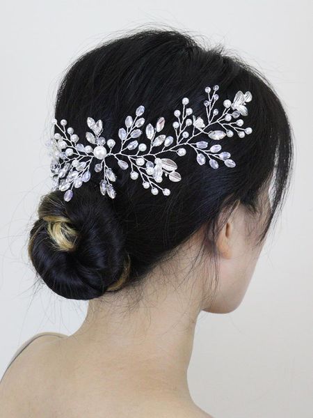 headpieces trendy leaves wedding headbands crystal pearls rhinestones women glamour fascinator bridal hair accessories for party, Silver
headpieces trendy leaves wedding headbands crystal pearls rhinestones women glamour fascinator bridal hair accessories for party, Silver