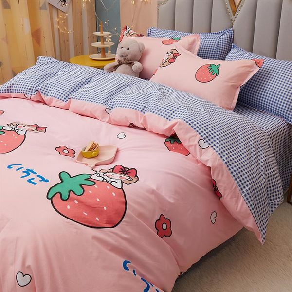 bedding sets pink strawberry print princess style pillowcase & duvet cover set single full family size
bedding sets pink strawberry print princess style pillowcase & duvet cover set single full family size