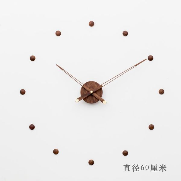 modern wall clock home living room decoration simple fashion nordic style watch black walnut wood big pointer quartz clocks
modern wall clock home living room decoration simple fashion nordic style watch black walnut wood big pointer quartz clocks