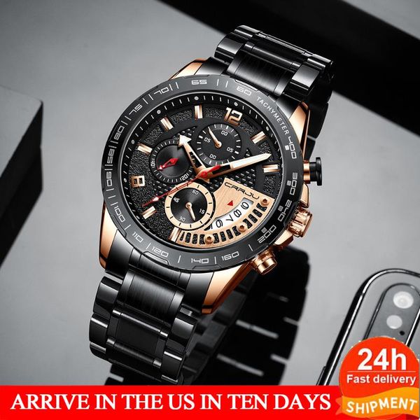 wristwatches crrju 2281men watch fashion sport waterproof chronograph male satianless steel wristwatch relogio masculino, Slivery;brown
wristwatches crrju 2281men watch fashion sport waterproof chronograph male satianless steel wristwatch relogio masculino, Slivery;brown