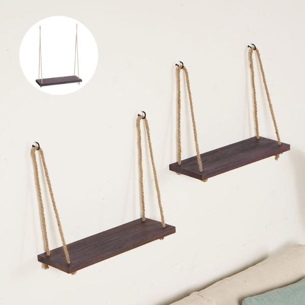 other home decor 2pcs wooden wall floating shelf rustic hanging swing rope shelves display organizer for bedroom
other home decor 2pcs wooden wall floating shelf rustic hanging swing rope shelves display organizer for bedroom