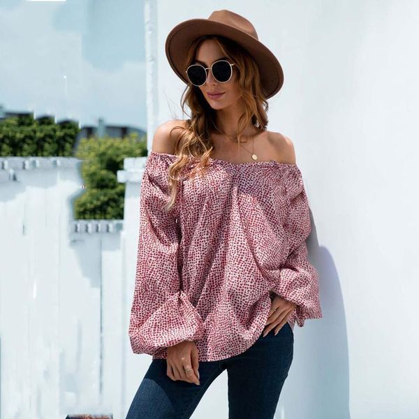 women's blouses & shirts 2021 autumn polka dot blouse women off shoulder long sleeve shirt loose feminine, White
women's blouses & shirts 2021 autumn polka dot blouse women off shoulder long sleeve shirt loose feminine, White