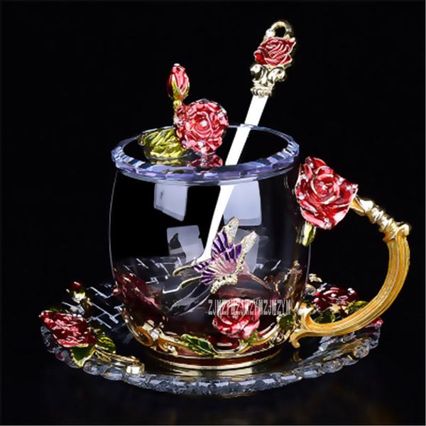 mugs creative vintage rose enamels color crystal glass cup set classical flower tea heat-resistant coffee mug 330ml
mugs creative vintage rose enamels color crystal glass cup set classical flower tea heat-resistant coffee mug 330ml