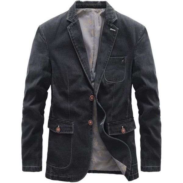 men's suits & blazers men denim suit jacket 2021 arrival spring autumn handsome streetwear 100% cotton business casual black coats top, White;black
men's suits & blazers men denim suit jacket 2021 arrival spring autumn handsome streetwear 100% cotton business casual black coats top, White;black