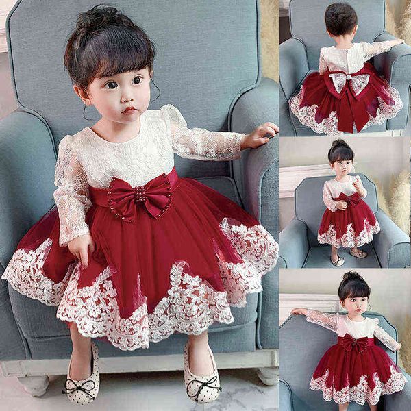 2021 long sleeve baby girl dress 2 1st birthday dress for girl christening clothing lace party wedding princess dresses g1129, Red;yellow
2021 long sleeve baby girl dress 2 1st birthday dress for girl christening clothing lace party wedding princess dresses g1129, Red;yellow