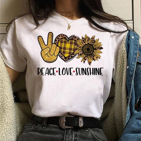 peace love sunshine print sunflower women t shirts girl harajuku casual white summer female shirt,drop
peace love sunshine print sunflower women t shirts girl harajuku casual white summer female shirt,drop