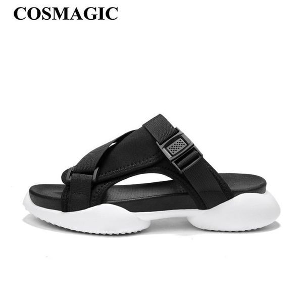 slippers cosmagic 2021 fashion men beach summer solid color non-slip outside rubber slide shoe high quality, Black
slippers cosmagic 2021 fashion men beach summer solid color non-slip outside rubber slide shoe high quality, Black