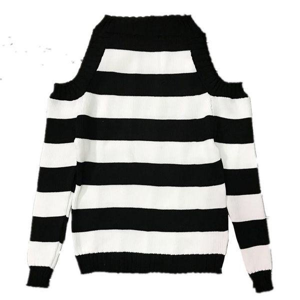 women's sweaters pullover knitted women spring autumn off shoulder o-neck sweater 9sw0038, White;black
women's sweaters pullover knitted women spring autumn off shoulder o-neck sweater 9sw0038, White;black