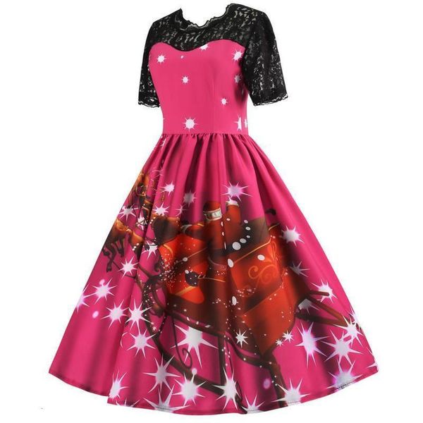 christmas casual dresses hepburn print patchwork short sleeve swing dress, Black;gray
christmas casual dresses hepburn print patchwork short sleeve swing dress, Black;gray