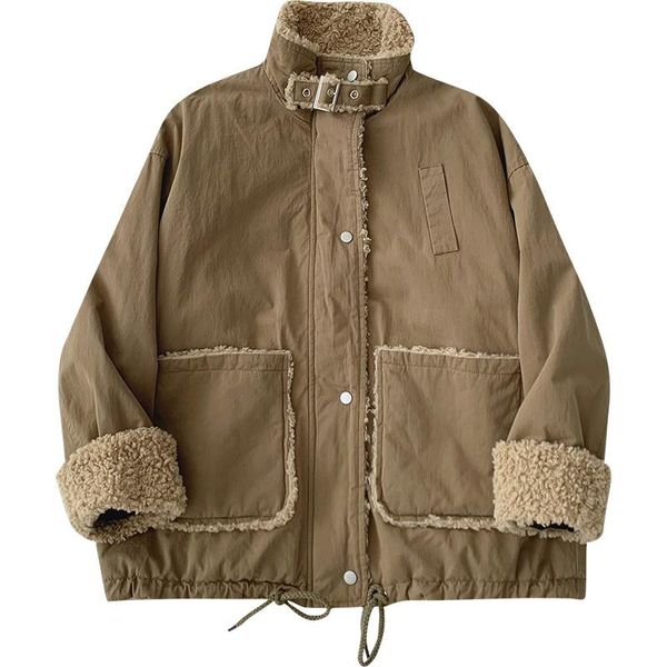 women's jackets safari style cashmere thicken jacket women high collar long sleeve warm korean cardigan femme khaki black, Black;brown
women's jackets safari style cashmere thicken jacket women high collar long sleeve warm korean cardigan femme khaki black, Black;brown