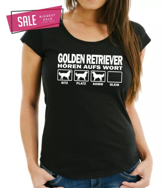 sale golden retriever dog slogan hear the letter womens t-shirt m dog fun, White;black
sale golden retriever dog slogan hear the letter womens t-shirt m dog fun, White;black