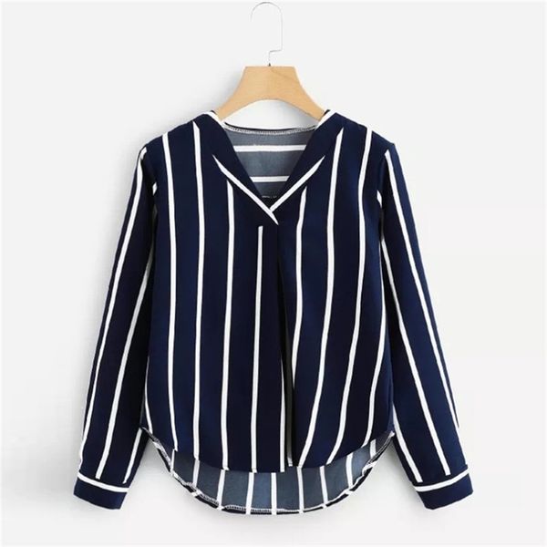 autumn long sleeve v neck irregular stripe shirt women casual and blouses chemise femme camisas mujer women blouses 210401, White
autumn long sleeve v neck irregular stripe shirt women casual and blouses chemise femme camisas mujer women blouses 210401, White