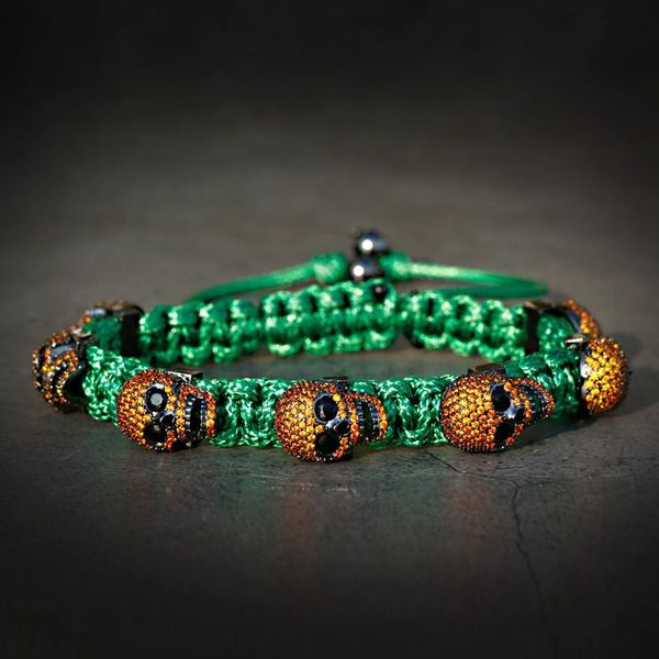 beaded, strands fashion skeleton bracelets & bangles homme handmade luxury cz zircon hippie braided bracelet pulseras, Black
beaded, strands fashion skeleton bracelets & bangles homme handmade luxury cz zircon hippie braided bracelet pulseras, Black