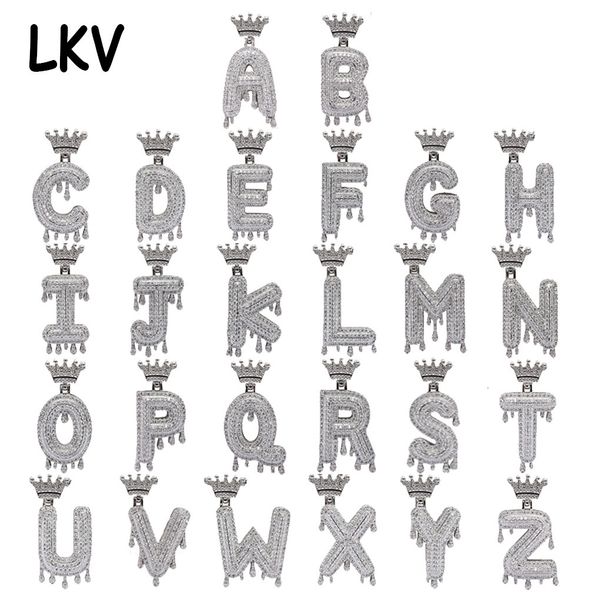 hip hop accessories personalized water drop crown english letter pendant full of zircon hiphop necklace, Silver
hip hop accessories personalized water drop crown english letter pendant full of zircon hiphop necklace, Silver