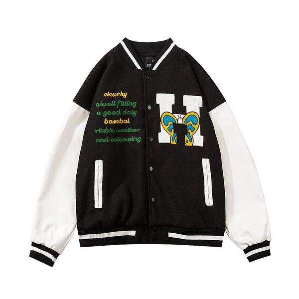 men's jackets baseball jacket mens hip hop harajuku streetwear letter embroidery casual cotton college bomber coat fashion men clothing, Black;brown
men's jackets baseball jacket mens hip hop harajuku streetwear letter embroidery casual cotton college bomber coat fashion men clothing, Black;brown